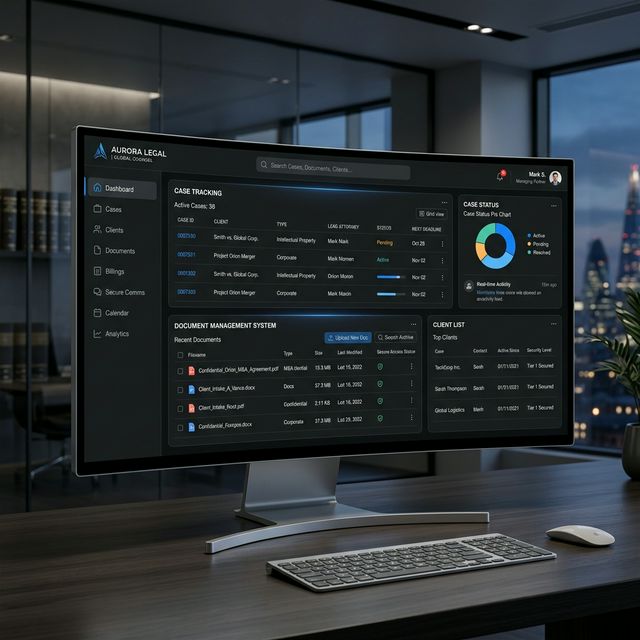 Dashboard de Abogados y Firmas Legales