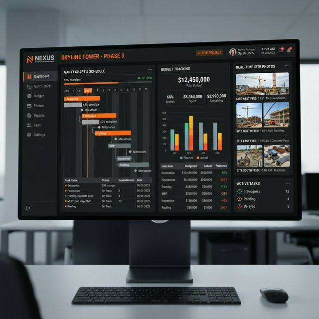 Dashboard de Constructoras y Arquitectos