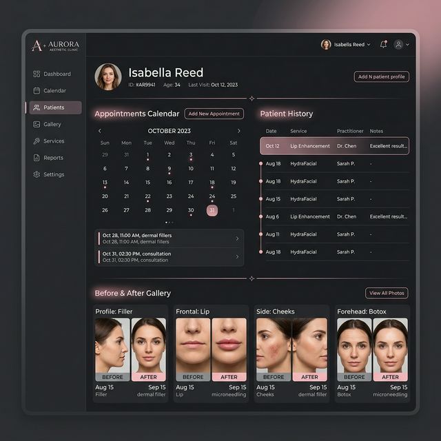 Dashboard especializado para Clínicas de Estética y Salud en Cali