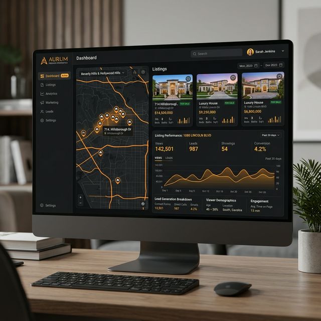 Dashboard especializado para Inmobiliarias y Bienes Raíces en Cali