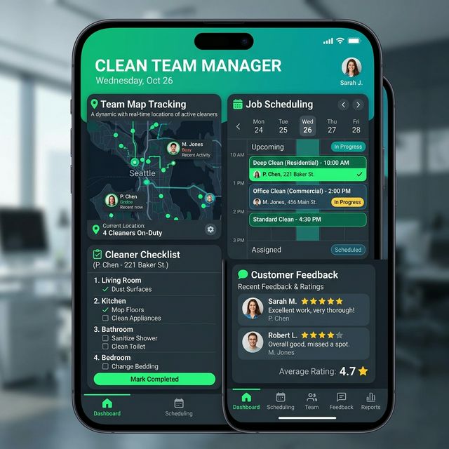 Dashboard de Empresas de Limpieza y Mantenimiento