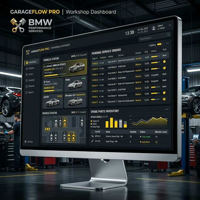 Dashboard de Talleres Mecánicos y Automotriz