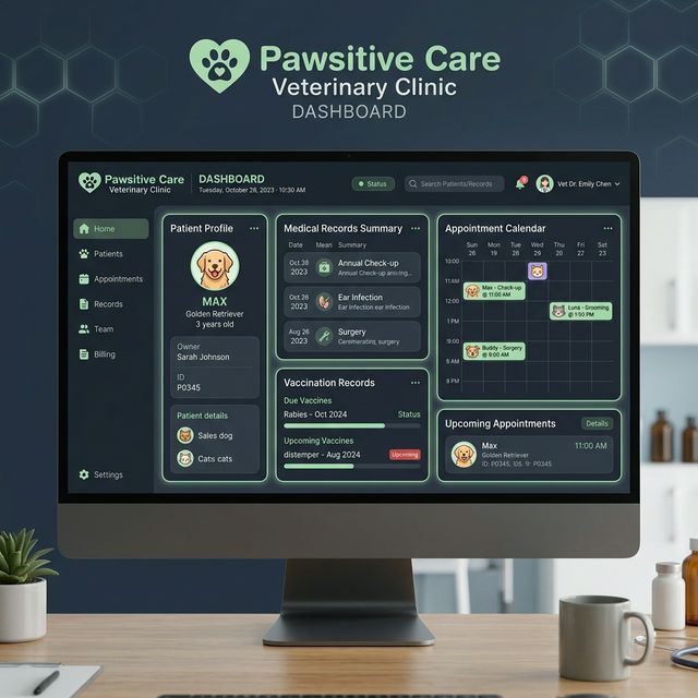 Dashboard especializado para Veterinarias y Pet Shops en Cali